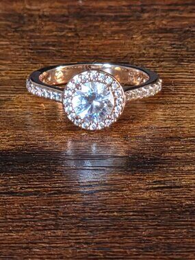 Swarovski rose gold ring